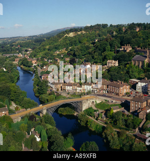 L'ensemble de la Berche Telford Ironbridge UK Vue aérienne Banque D'Images