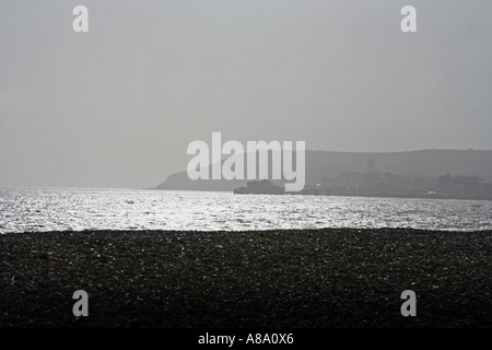 Misty view de la jetée d''Eastbourne Banque D'Images