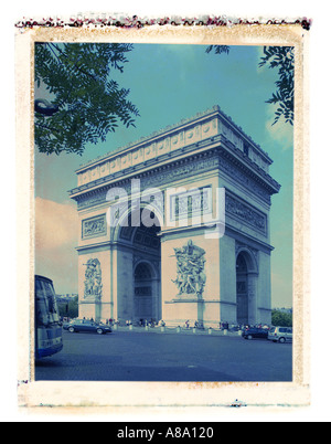 Arc de Triomphe Paris France Banque D'Images