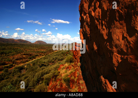 Dans le centre de l'aire de Macdonnell outback australien. Banque D'Images