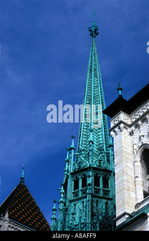 La Cathédrale St Pierre, Genève, Suisse. Banque D'Images