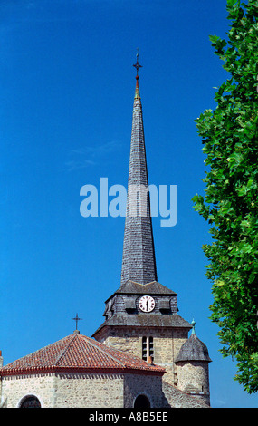 L'église baroque de la Place de l'église St Jean de Monts Vendee France Banque D'Images