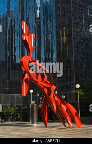 Sculpture par Alexander Liberman Square Leadership Oklahoma City New York USA Banque D'Images