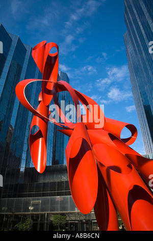 Sculpture par Alexander Liberman Square Leadership Oklahoma City New York USA Banque D'Images