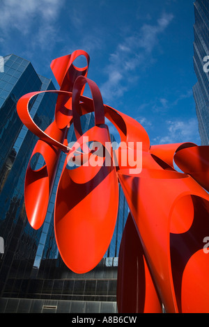 Sculpture par Alexander Liberman Square Leadership Oklahoma City New York USA Banque D'Images