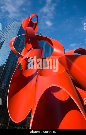 Sculpture par Alexander Liberman Square Leadership Oklahoma City New York USA Banque D'Images