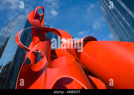 Sculpture par Alexander Liberman Square Leadership Oklahoma City New York USA Banque D'Images