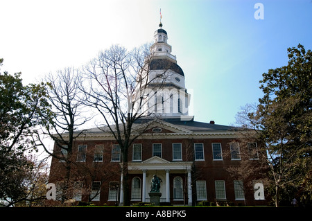 Annapolis Maryland Maryland Statehouse Banque D'Images