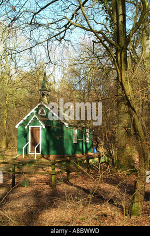 Église tsigane en woodland à Bramdean Hampshire le sud de l'Angleterre, Royaume-Uni Banque D'Images