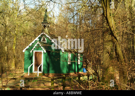 Église tsigane en woodland à Bramdean Hampshire le sud de l'Angleterre, Royaume-Uni Banque D'Images