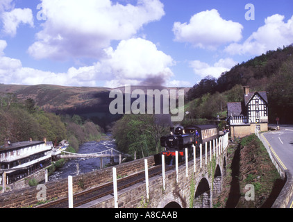 Moteur à vapeur Station Berwyn Llangollen Denbighshire North Wales UK Europe Banque D'Images