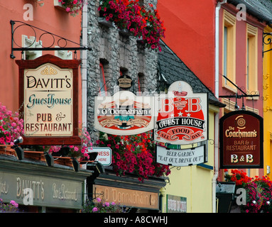 Signes village irlandais Banque D'Images