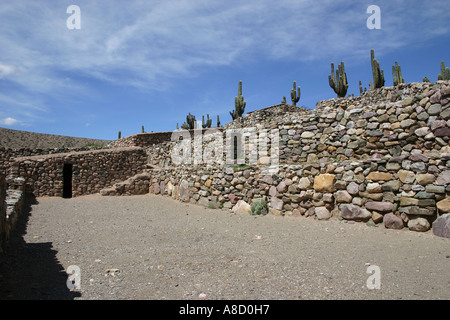 Des ruines indiennes à Pucara de Tilcara à Jujuy Argentine Amérique du Sud Banque D'Images