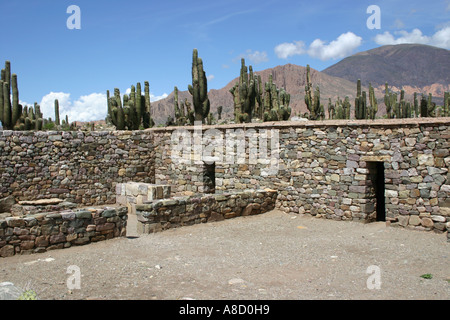 Des ruines indiennes à Pucara de Tilcara à Jujuy Argentine Amérique du Sud Banque D'Images