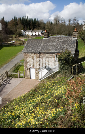 Gîte de l'aqueduc sur canal à Goytre Wharf Wales UK Banque D'Images