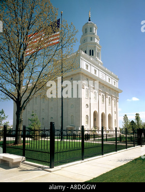 L'Église de Jésus-Christ des Saints des Derniers Jours du temple de Nauvoo en Illinois Banque D'Images