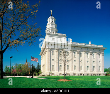 L'Église de Jésus-Christ des Saints des Derniers Jours du temple de Nauvoo en Illinois Banque D'Images