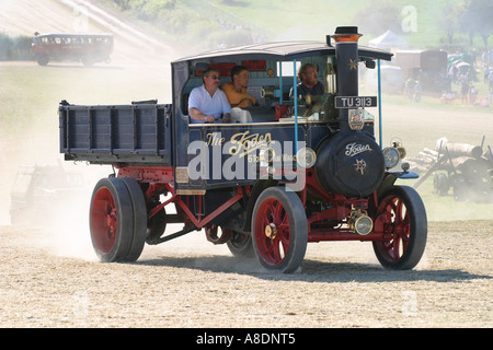 1926 Vapeur Foden Wagon 'King William' à la grande foire de vapeur, Dorset UK. Banque D'Images