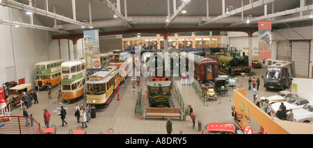 Intérieur de Kelvin Hall Museum of Transport Glasgow Ecosse GB UK Banque D'Images