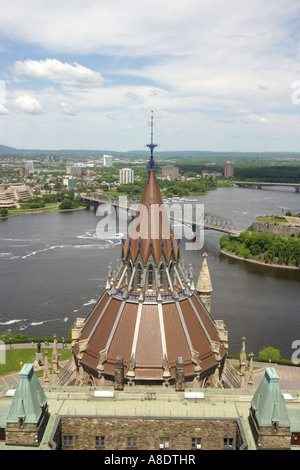 Vue aérienne d'Ottawa Banque D'Images