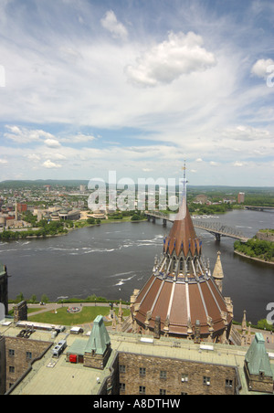 Vue aérienne d'Ottawa Banque D'Images