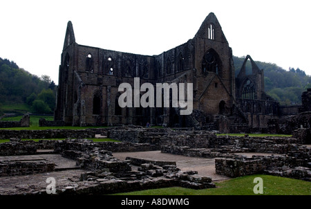 Une vue de l'abbaye de Tintern au Pays de Galles, Royaume-Uni Banque D'Images