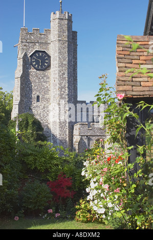 Voir l'Église du Village Banque D'Images