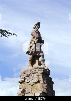 dh ABERFELDY PERTHSHIRE Black Watch Memorial monuments historiques écossais des hauts plateaux monument militaire ecosse Banque D'Images