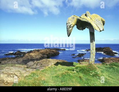 dh OS de baleine BIRSAY ORKNEY OS de baleine squelette sculpture art écosse baleine Banque D'Images