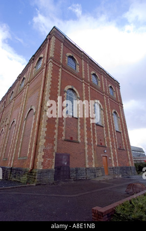 L'ancien moteur souffle Chambre bâtiment de l'ancienne usine sidérurgique de Dowlais dans Methyr Tydfil, South Wales, UK Banque D'Images