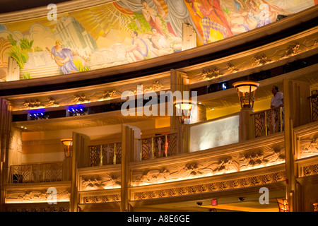 'Las Vegas' 'Nevada' - 'La MGM Hotel and Casino" de l'intérieur. Détails de conception exquise. Banque D'Images