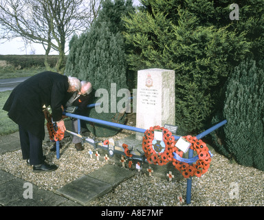 Kelstern Lincolnshire Wolds 625 Squadron RAF memorial Banque D'Images