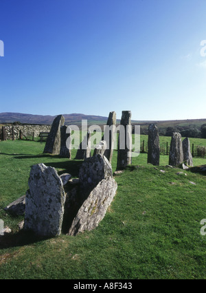 Dh Saint Glen Cairn KIRKDALE DUMFRIES Recloisonnées Bargrennan Clyde cairn néolithique des piliers en pierre entrée galloway Banque D'Images