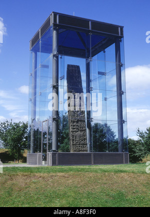 Dh Sueno FORRES pierre pierres Pictes sculptées MORAY dalle croix suenos bataille pictes Ecosse Banque D'Images