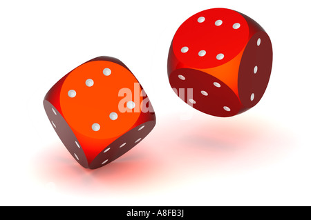 2 dés Banque D'Images