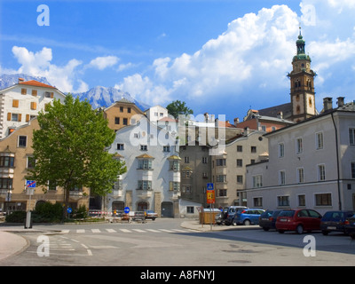 Église des Jésuites Tower Hall en Tyrol Tyrol Autriche Banque D'Images