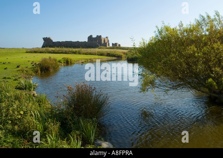 Château sur l'île de Piel Piel, près de Barrow in Furness, Cumbria, England, UK Banque D'Images