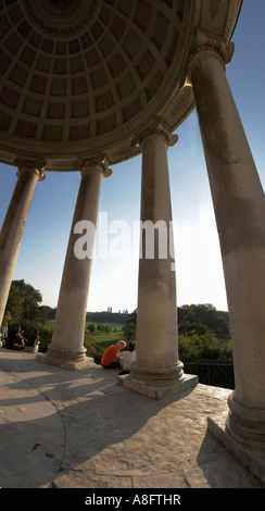 Allemagne Bavière Munich Monopteros monument à Jardin Anglais Banque D'Images