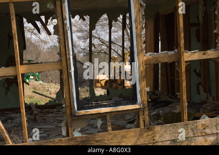 Chambre d'être rasé pour la construction d'une nouvelle maison Banque D'Images