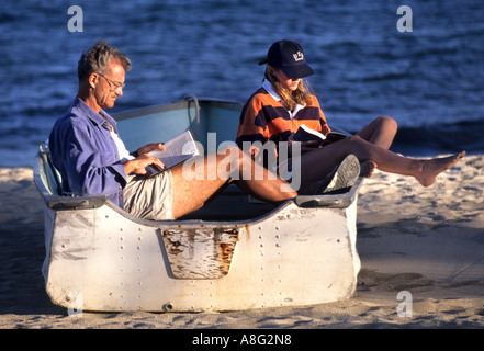 Cabo San Lucas Baja California Mexique mexican plage mer personnes homme femme Banque D'Images