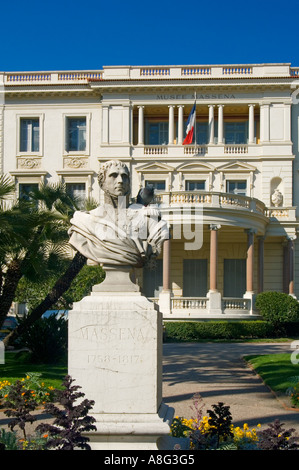 Le Musée Masséna et ses jardins sur la Promenade des Anglais, Nice, sur la côte d'Azur, France Banque D'Images