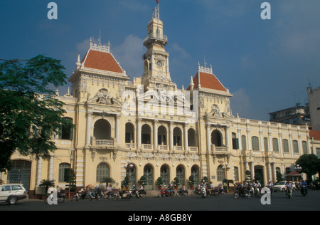 Ancien Hôtel de Ville maintenant les bureaux locaux du gouvernement Saigon Vietnam Banque D'Images