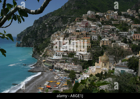 Positano, l'Italie, l'ancienne beauté de l'Italie, Côte Amalfitaine Banque D'Images