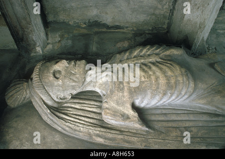 Tombe de Sir John Golafrire, Chuch de St Nicolas, Fyfield Oxfordshire Angleterre HOMER SYKES Banque D'Images