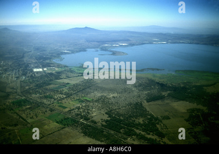 Vue aérienne du lac Naivasha Kenya Afrique de l'Est Banque D'Images