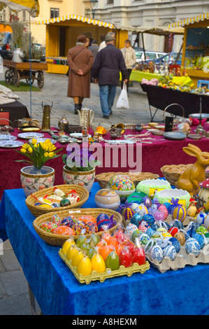 Marché de Pâques à Am Hof square centre de Vienne Autriche UE Banque D'Images