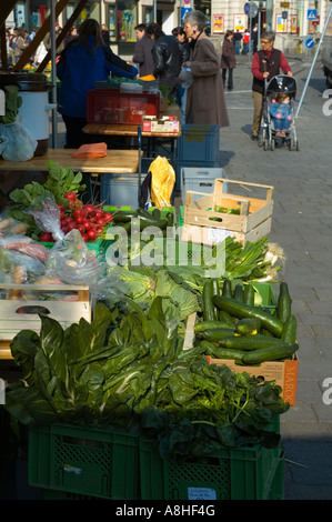 La place Freyung marché biologique de l'UE Autriche Vienne centrale Banque D'Images