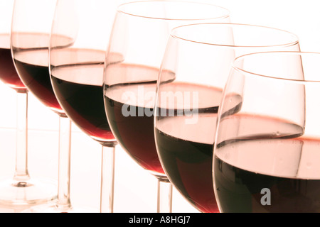 Verre de vin rouge Banque D'Images