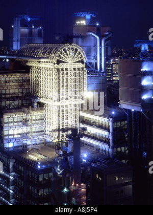 Courts de la Lloyds of London building dans la ville de Londres Banque D'Images