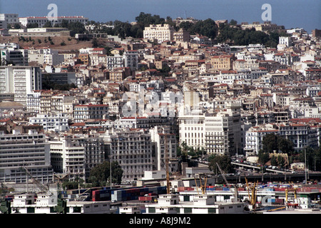 Vue d'Alger centre-ville Algérie 2000 Banque D'Images